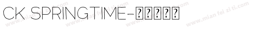 CK Springtime字体转换